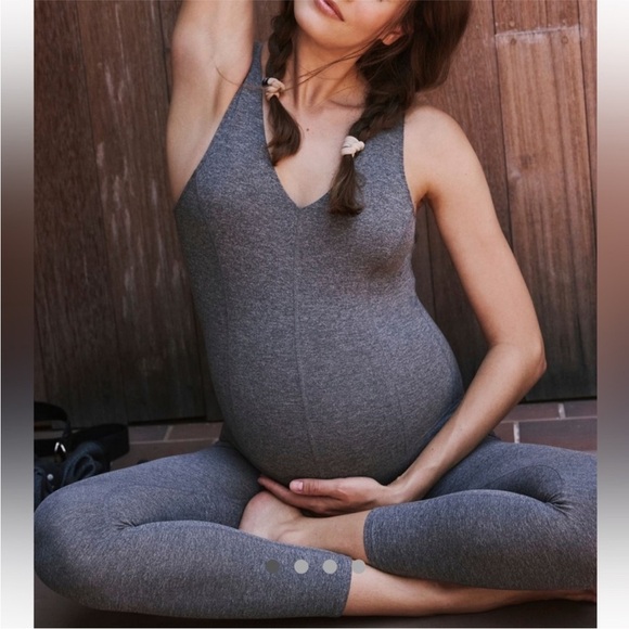 FP Movement x Hatch Never Better Black Heather Maternity Onepiece OB2070824 - Picture 12 of 13
